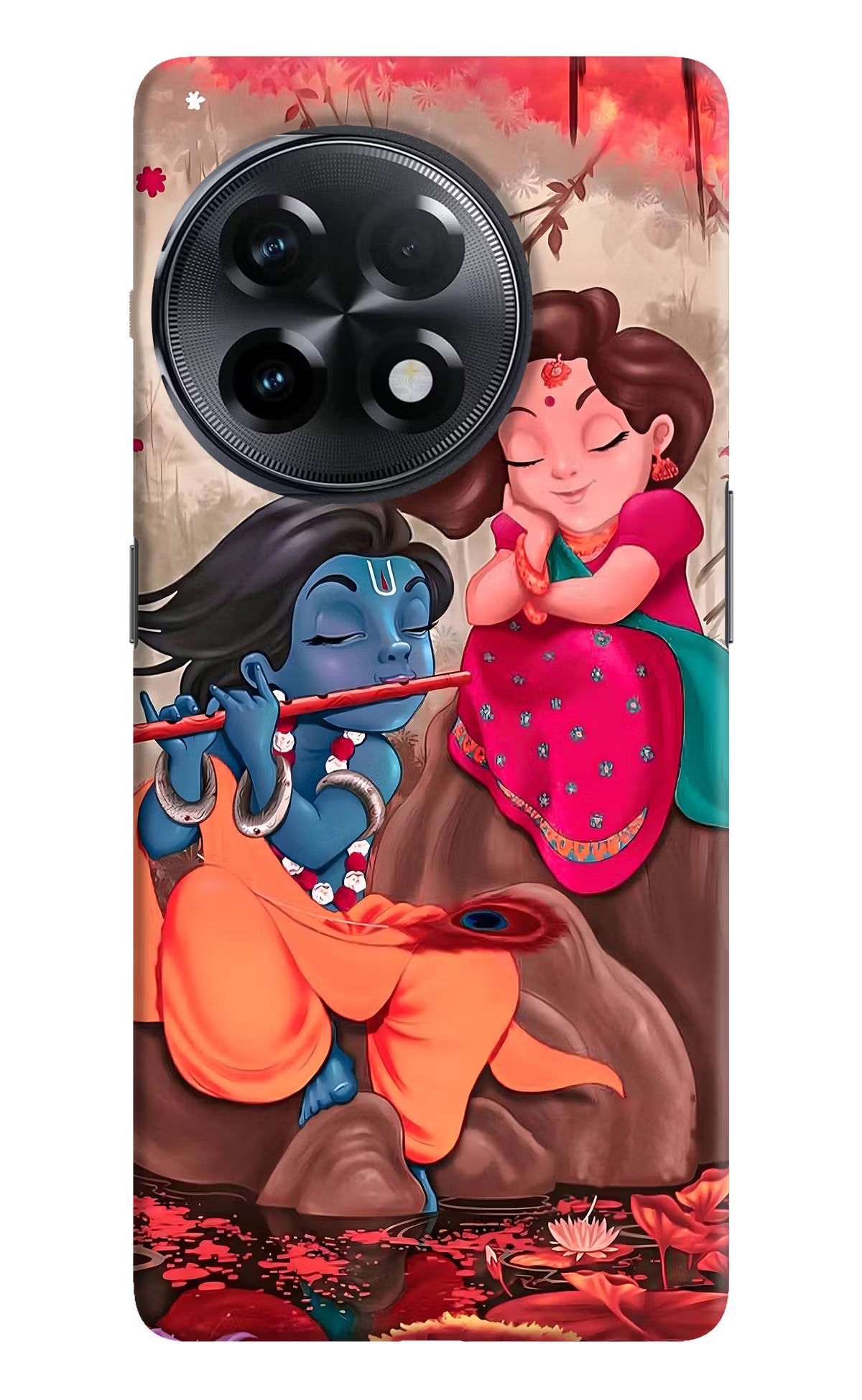 Radhe Krishna OnePlus 11R Hard Case Back Cover by Casekaro