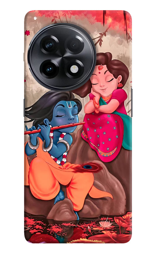 Radhe Krishna OnePlus 11R Hard Case Back Cover by Casekaro