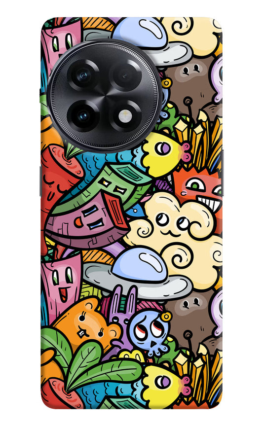 Veggie Doodle OnePlus 11R Hard Case Back Cover by Casekaro