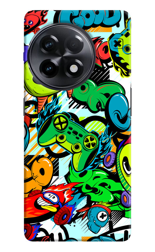 Game Doodle OnePlus 11R Hard Case Back Cover by Casekaro