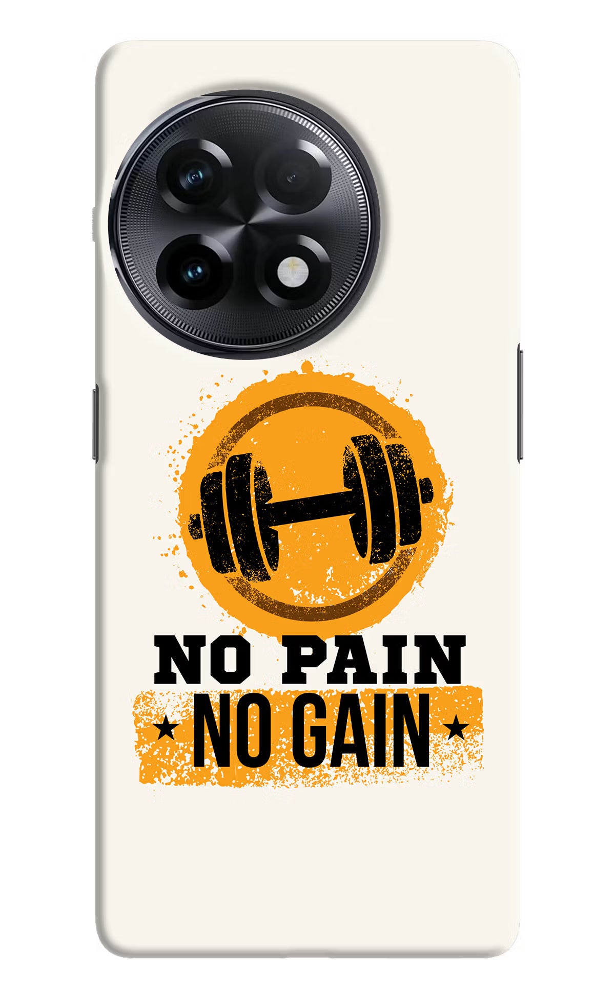 No Pain No Gain OnePlus 11R Hard Case Back Cover by Casekaro