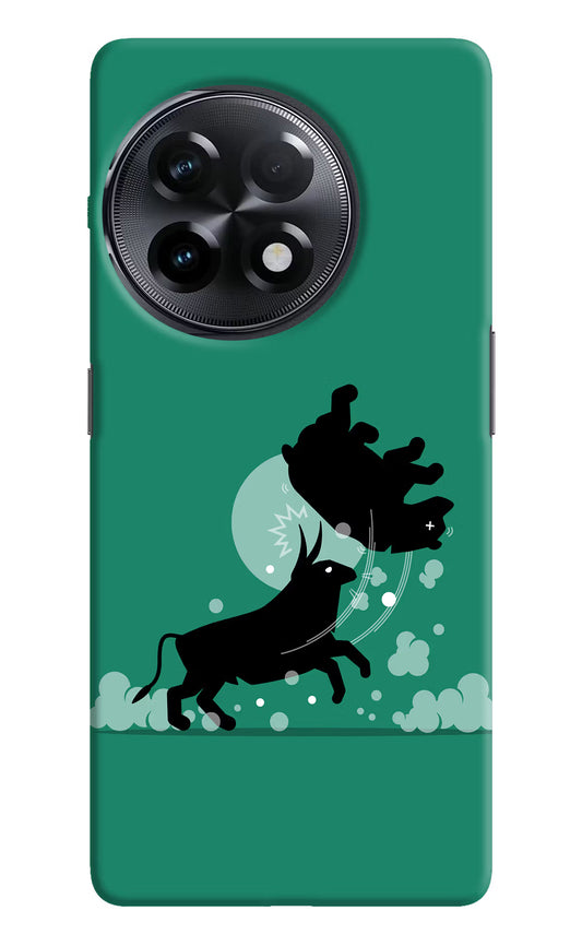 Bull Conqueror OnePlus 11R Hard Case Back Cover by Casekaro