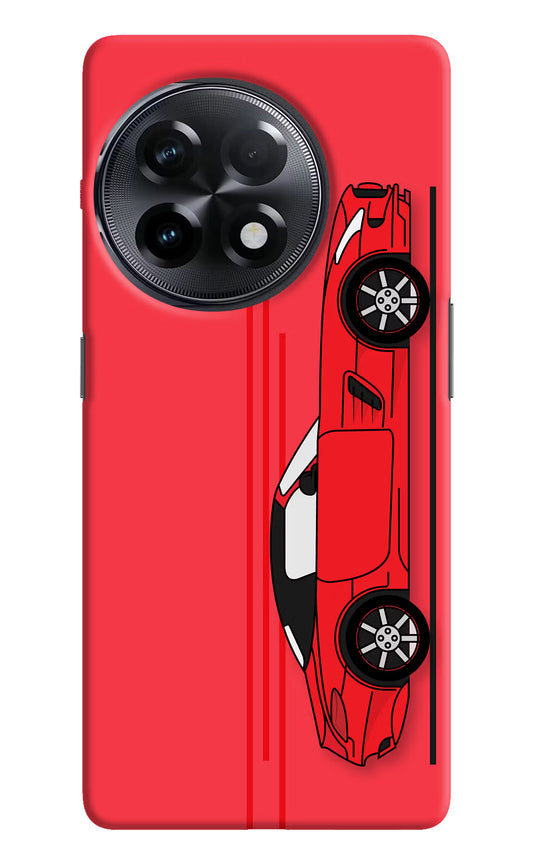 Red Velocity OnePlus 11R Hard Case Back Cover by Casekaro