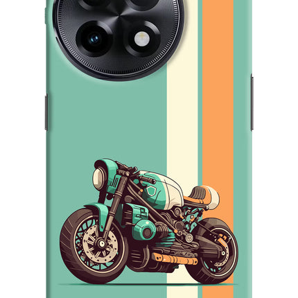 Striped Moto Drift OnePlus 11R Hard Case Back Cover by Casekaro