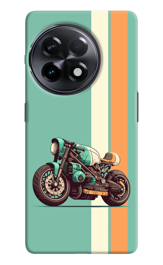 Striped Moto Drift OnePlus 11R Hard Case Back Cover by Casekaro