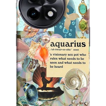 Aquarius Zodiac OnePlus 11R Hard Case Back Cover by Casekaro