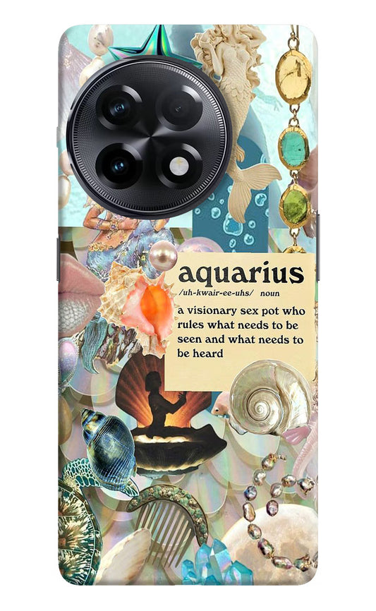Aquarius Zodiac OnePlus 11R Hard Case Back Cover by Casekaro