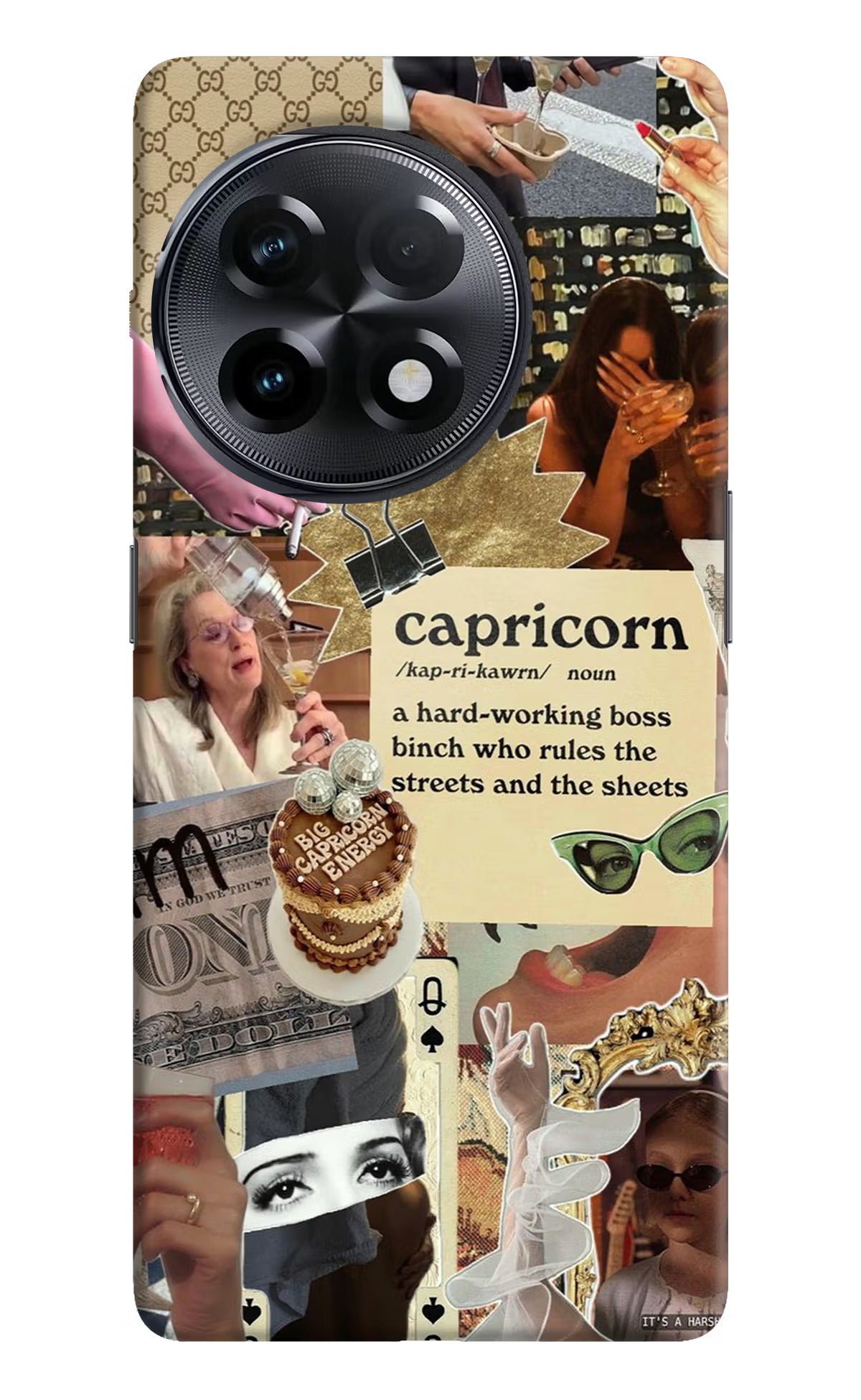 Capricorn Zodiac OnePlus 11R Hard Case Back Cover by Casekaro
