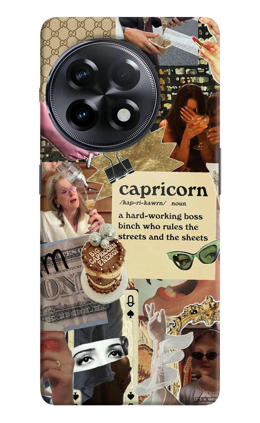 Capricorn Zodiac OnePlus 11R Hard Case Back Cover by Casekaro