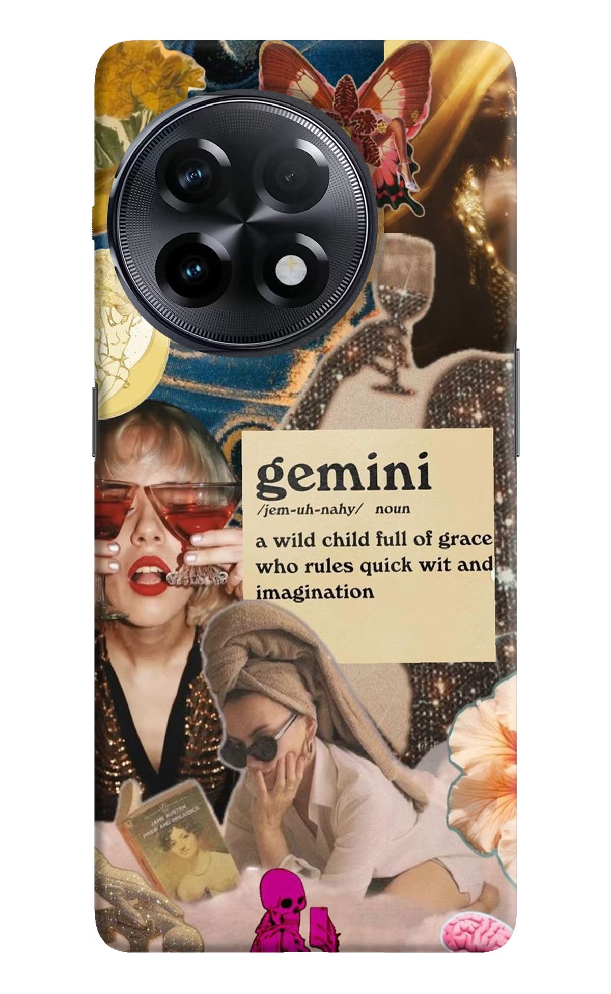 Gemini Zodiac OnePlus 11R Hard Case Back Cover by Casekaro
