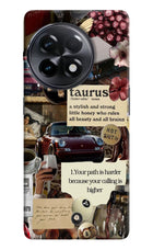 Taurus Zodiac OnePlus 11R Hard Case Back Cover by Casekaro