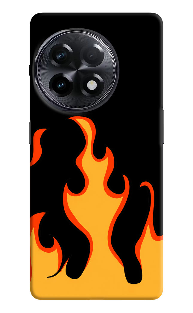 Fired Up – Black OnePlus 11R Hard Case Back Cover by Casekaro