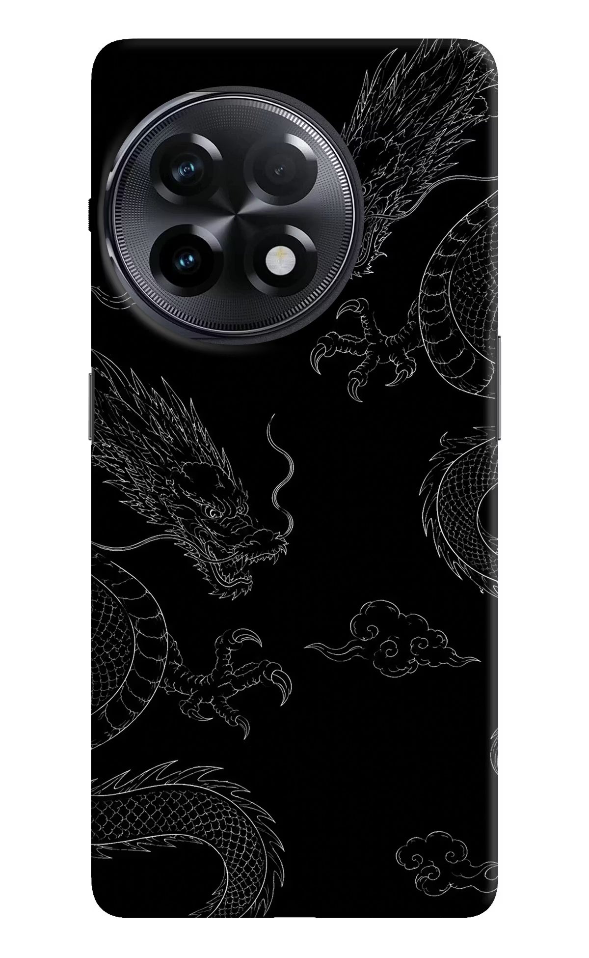 Twin Dragons OnePlus 11R Hard Case Back Cover by Casekaro