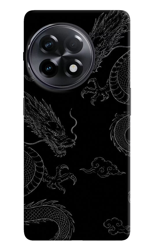 Twin Dragons OnePlus 11R Hard Case Back Cover by Casekaro