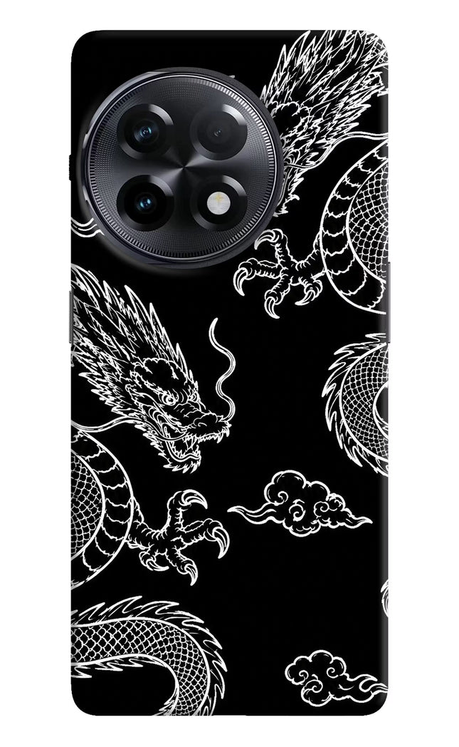 Twin Dragons OnePlus 11R Hard Case Back Cover by Casekaro