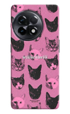 Pink Cats OnePlus 11R Hard Case Back Cover by Casekaro