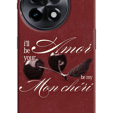 Velvet Cherry OnePlus 11R Hard Case Back Cover by Casekaro