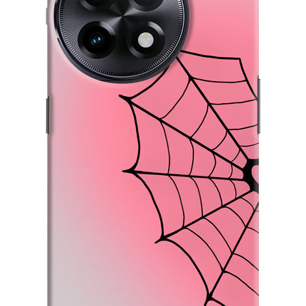 Pink Web OnePlus 11R Hard Case Back Cover by Casekaro