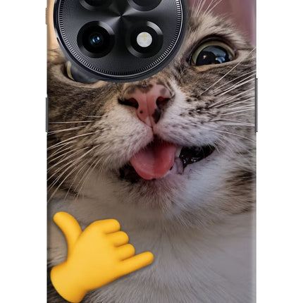 Silly Cat Call OnePlus 11R Hard Case Back Cover by Casekaro