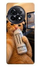 Gamer Cat Energy OnePlus 11R Hard Case Back Cover by Casekaro