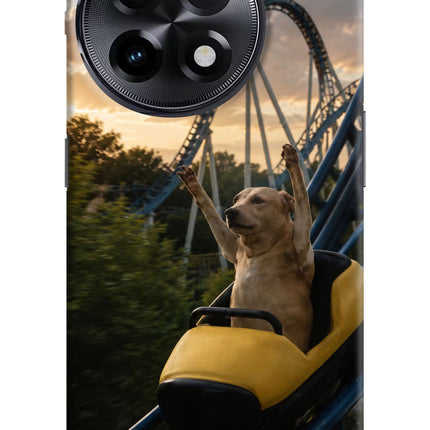 Rollercoaster Dog OnePlus 11R Hard Case Back Cover by Casekaro