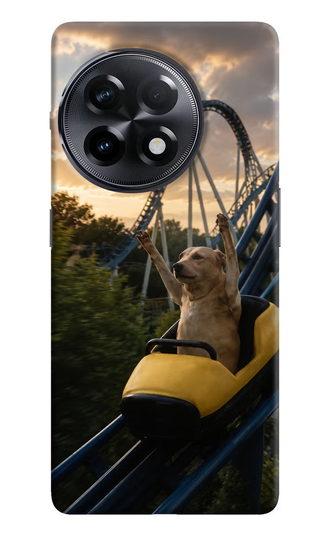 Rollercoaster Dog OnePlus 11R Hard Case Back Cover by Casekaro