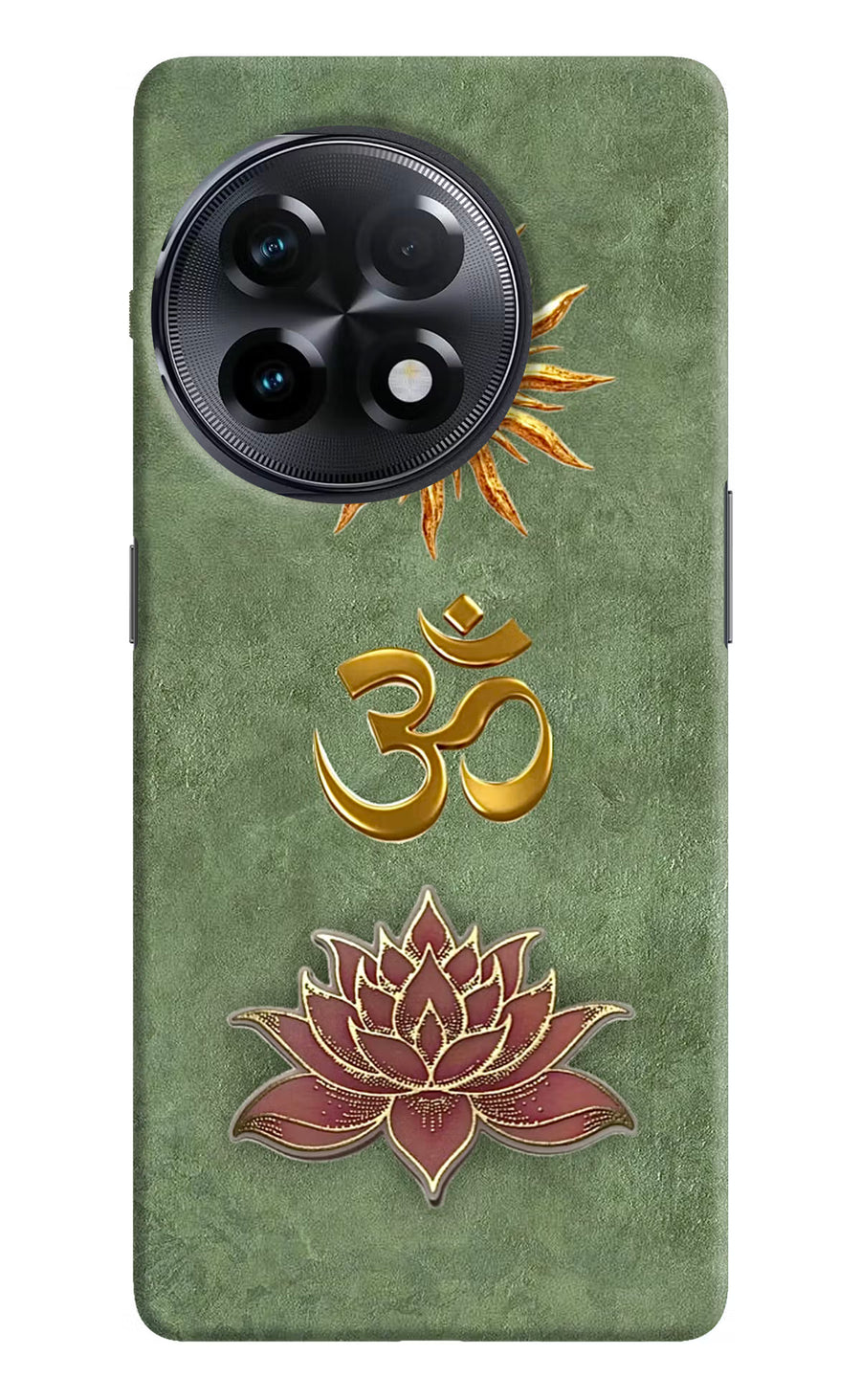 Om & Lotus OnePlus 11R Back Cover, Hard case
