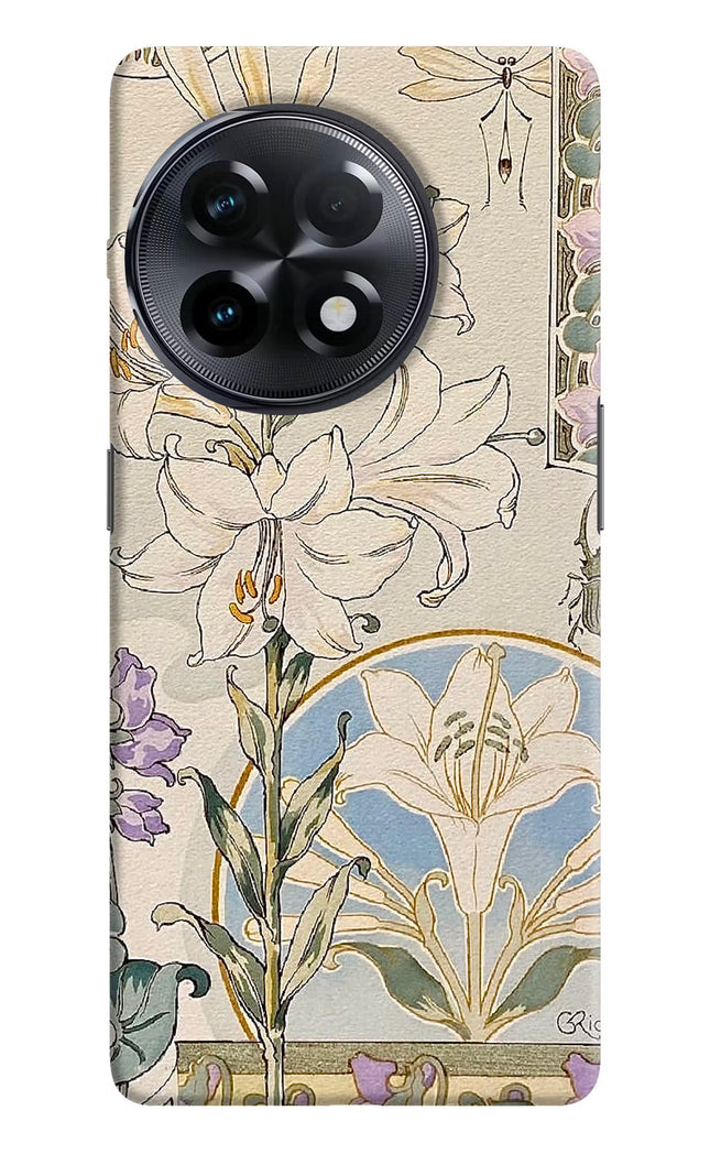 White Lily OnePlus 11R Hard Case Back Cover by Casekaro