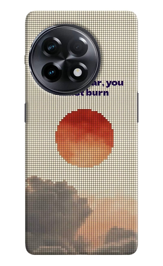 Pixel Sun OnePlus 11R Hard Case Back Cover by Casekaro