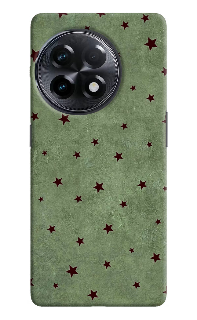 Green Stars OnePlus 11R Hard Case Back Cover by Casekaro