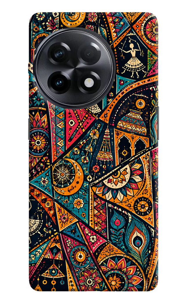 Folk Print OnePlus 11R Hard Case Back Cover by Casekaro
