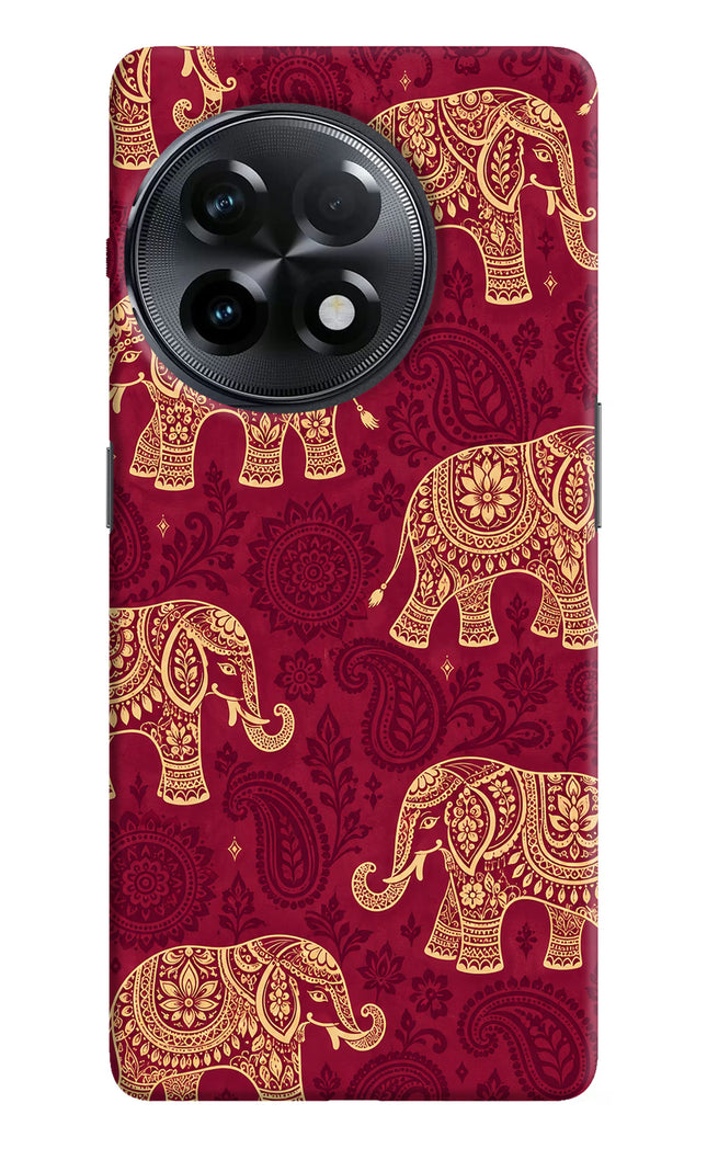 Maroon Elephant OnePlus 11R Hard Case Back Cover by Casekaro