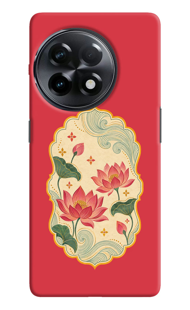 Pink Lotus OnePlus 11R Hard Case Back Cover by Casekaro