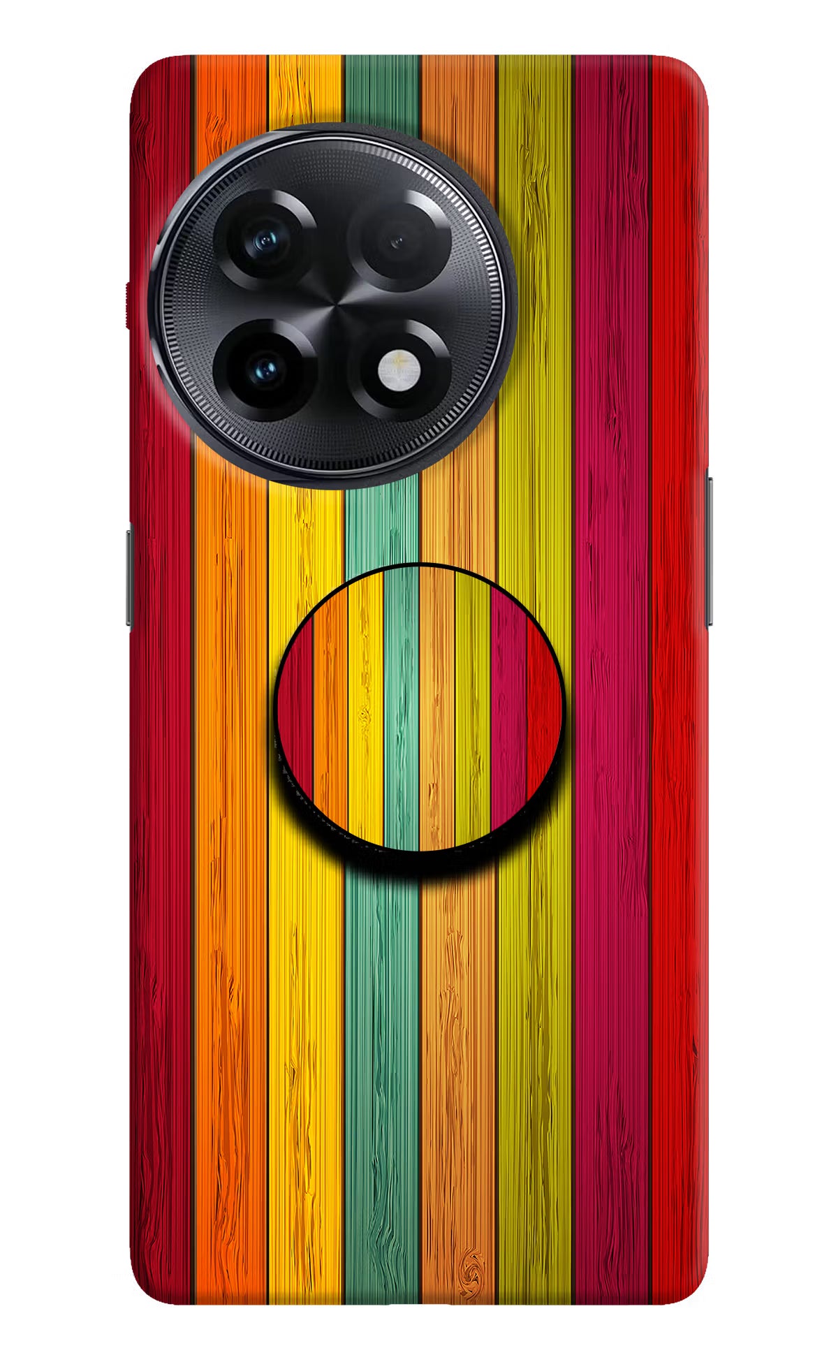 Multicolor Wooden OnePlus 11R Pop Case by Casekaro