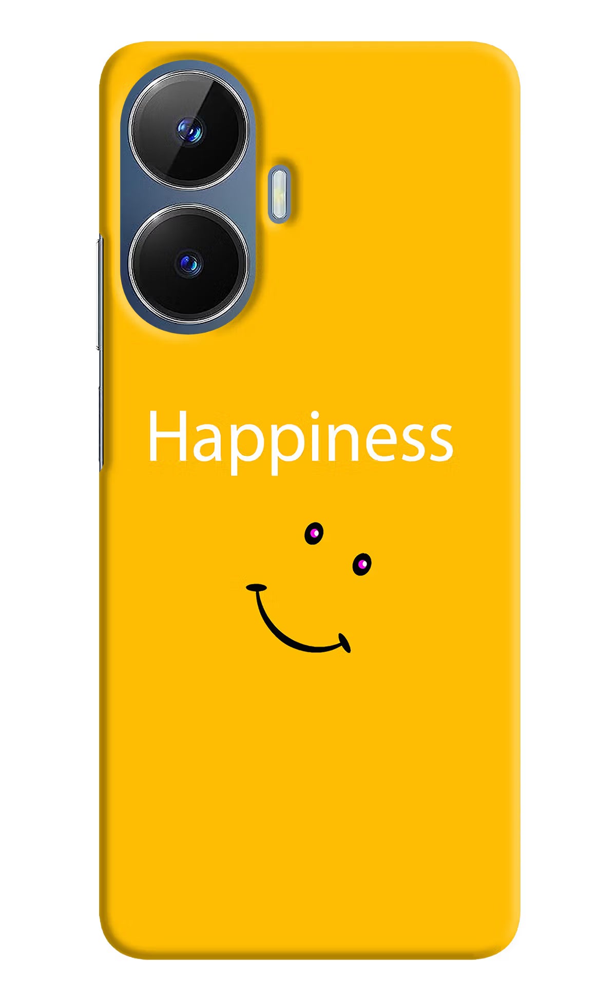 Happiness With Smiley Realme C55/N55 Hard Case Back Cover by Casekaro