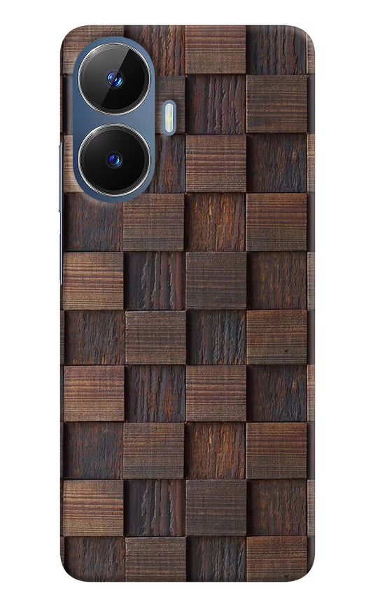 Wooden Cube Design Realme C55/N55 Hard Case Back Cover by Casekaro