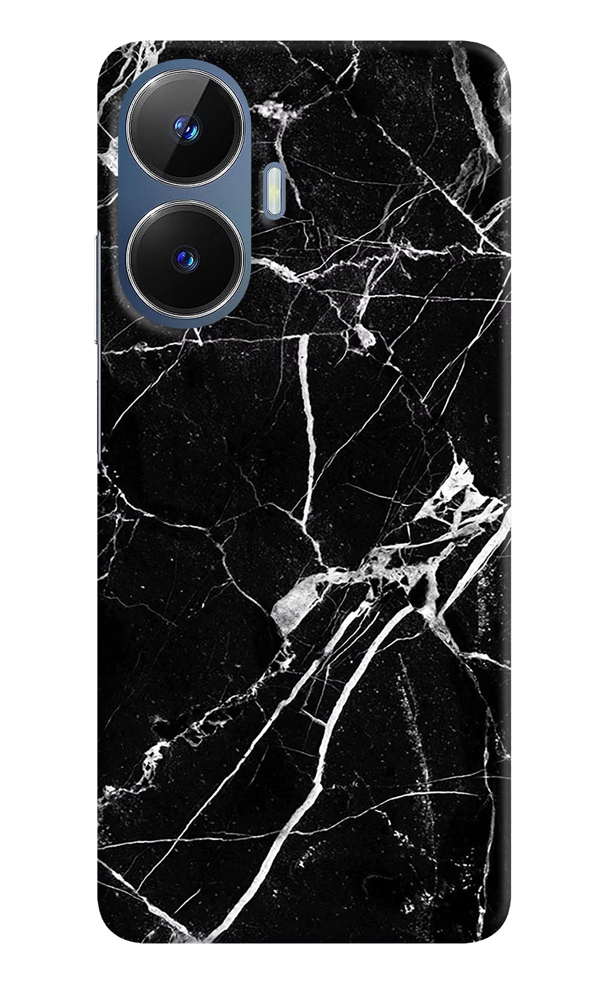 Black Marble Pattern Realme C55/N55 Hard Case Back Cover by Casekaro