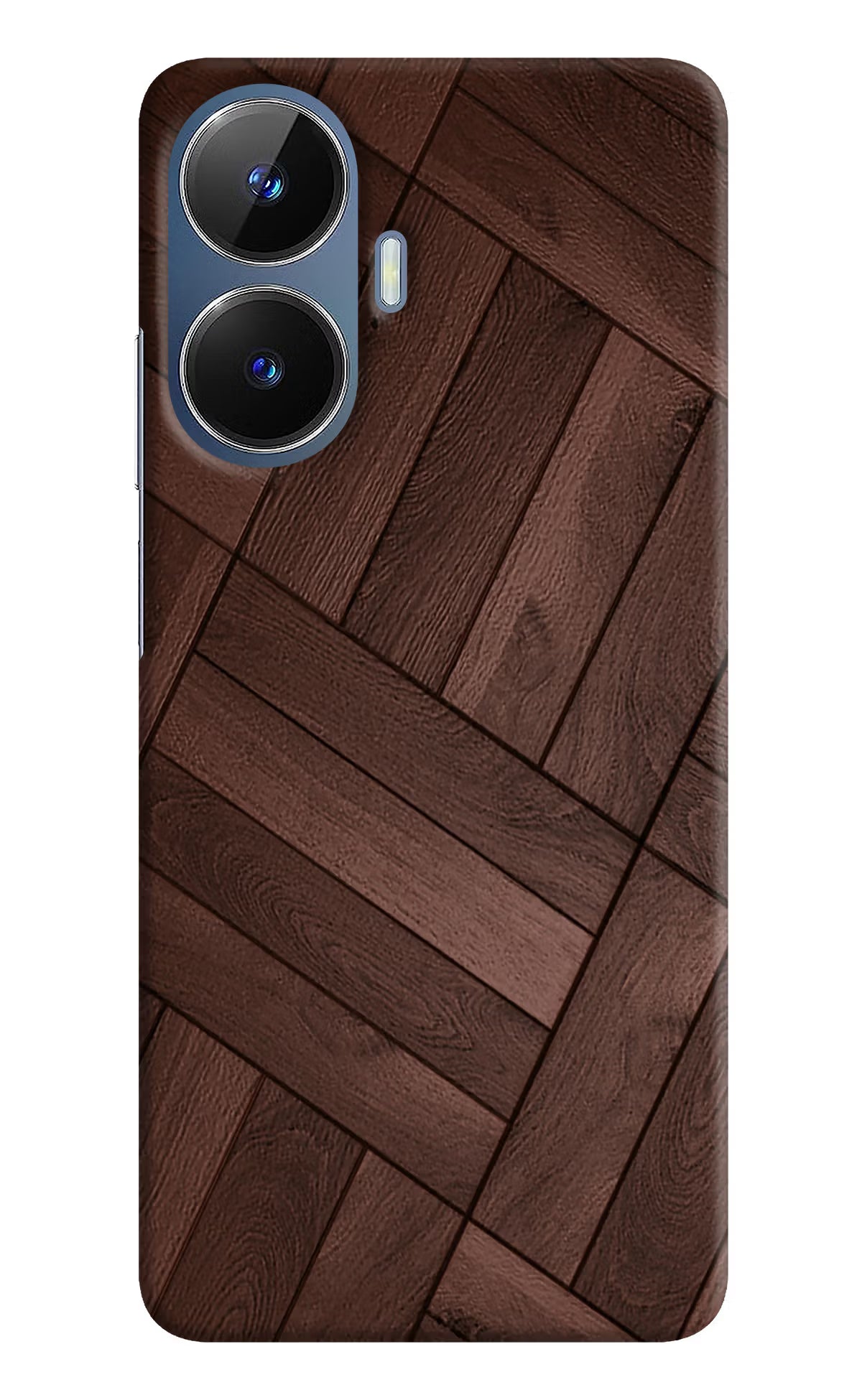 Wooden Texture Design Realme C55/N55 Hard Case Back Cover by Casekaro