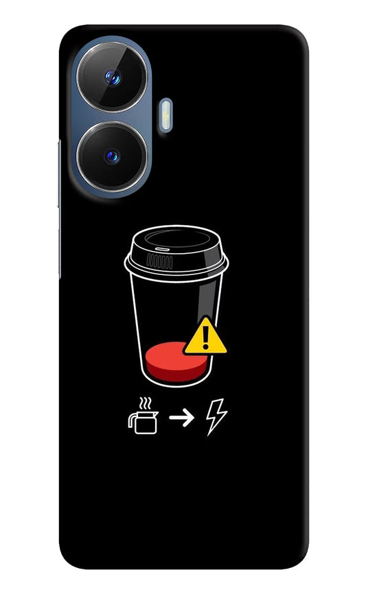 Coffee Realme C55/N55 Hard Case Back Cover by Casekaro