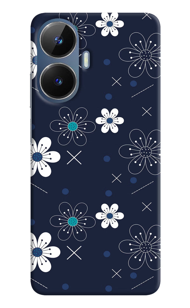 Flowers Realme C55/N55 Hard Case Back Cover by Casekaro