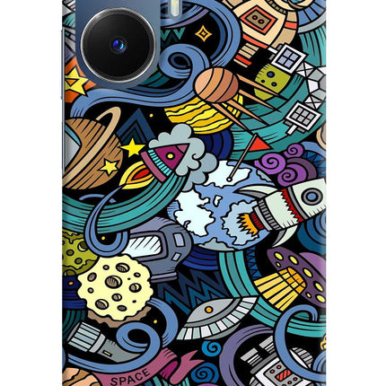 Space Abstract Realme C55/N55 Hard Case Back Cover by Casekaro