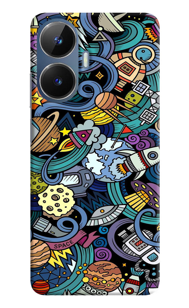 Space Abstract Realme C55/N55 Hard Case Back Cover by Casekaro