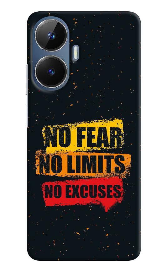 No Fear No Limits No Excuse Realme C55/N55 Hard Case Back Cover by Casekaro