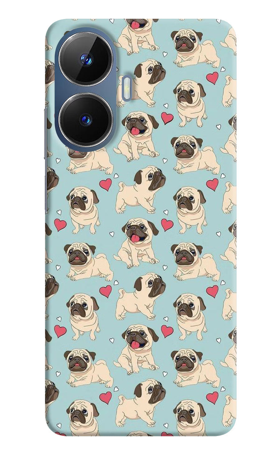 Pug Dog Realme C55/N55 Back Cover, Hard case
