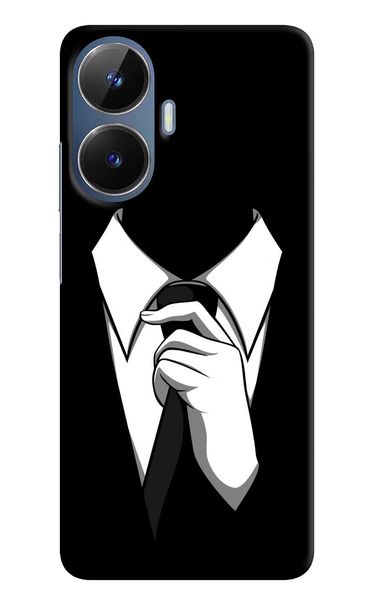Black Tie Realme C55/N55 Hard Case Back Cover by Casekaro