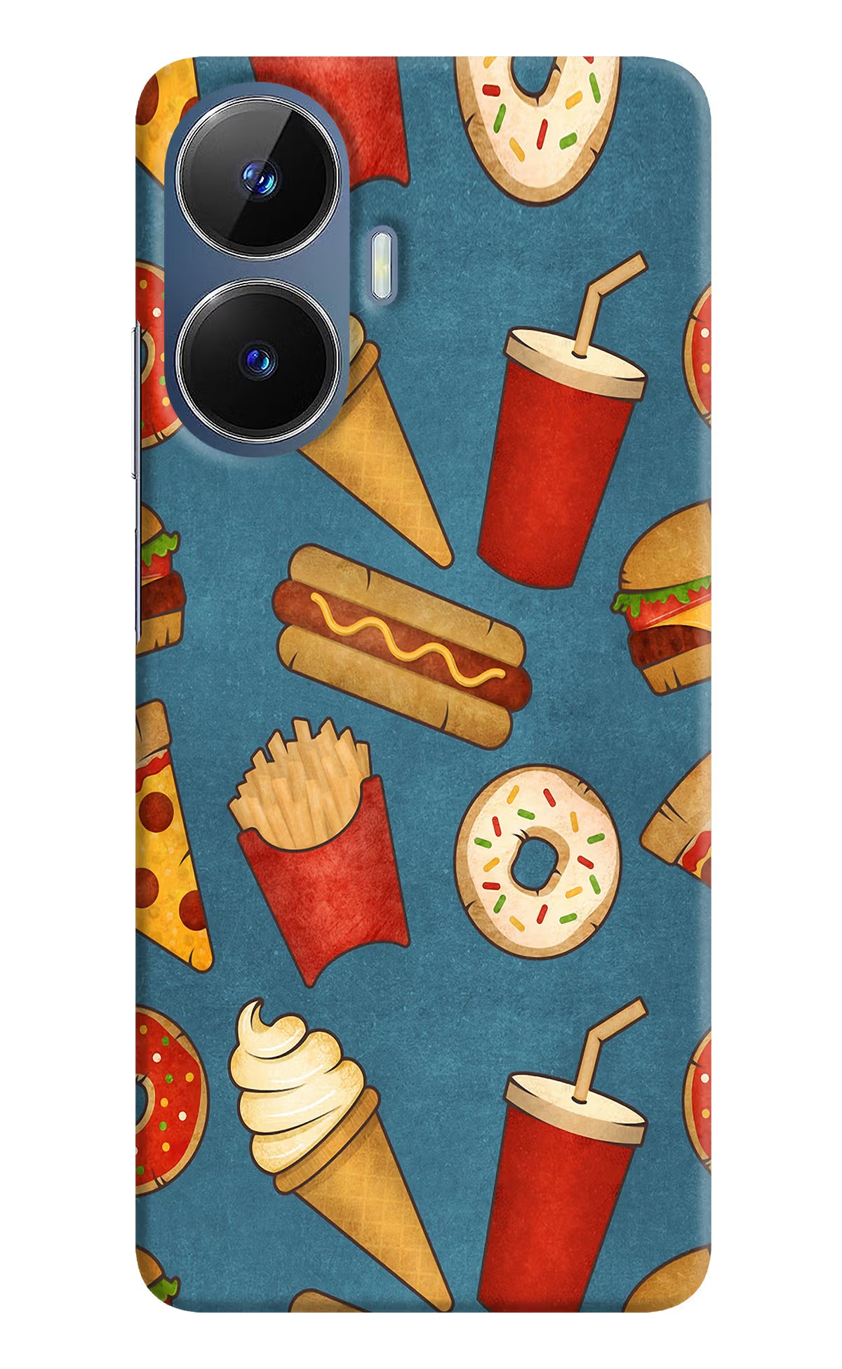 Foodie Realme C55/N55 Hard Case Back Cover by Casekaro