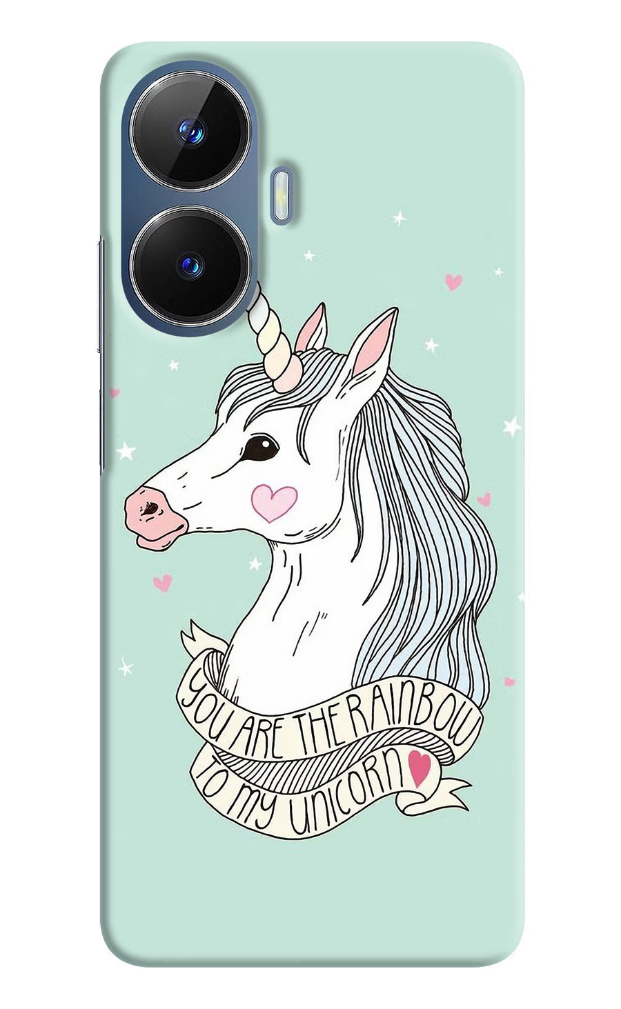 Unicorn Wallpaper Realme C55/N55 Back Cover, Hard case