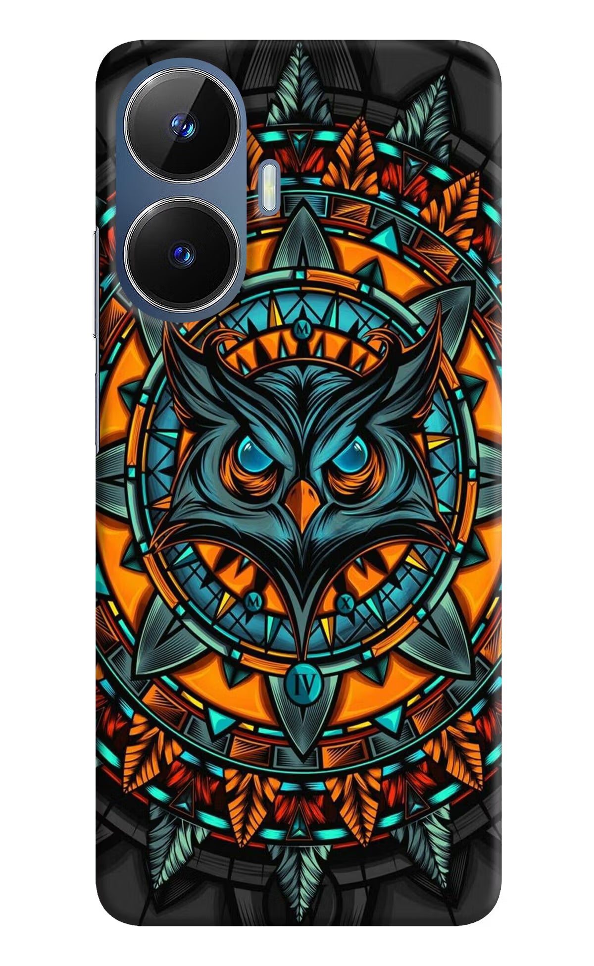 Angry Owl Art Realme C55/N55 Hard Case Back Cover by Casekaro