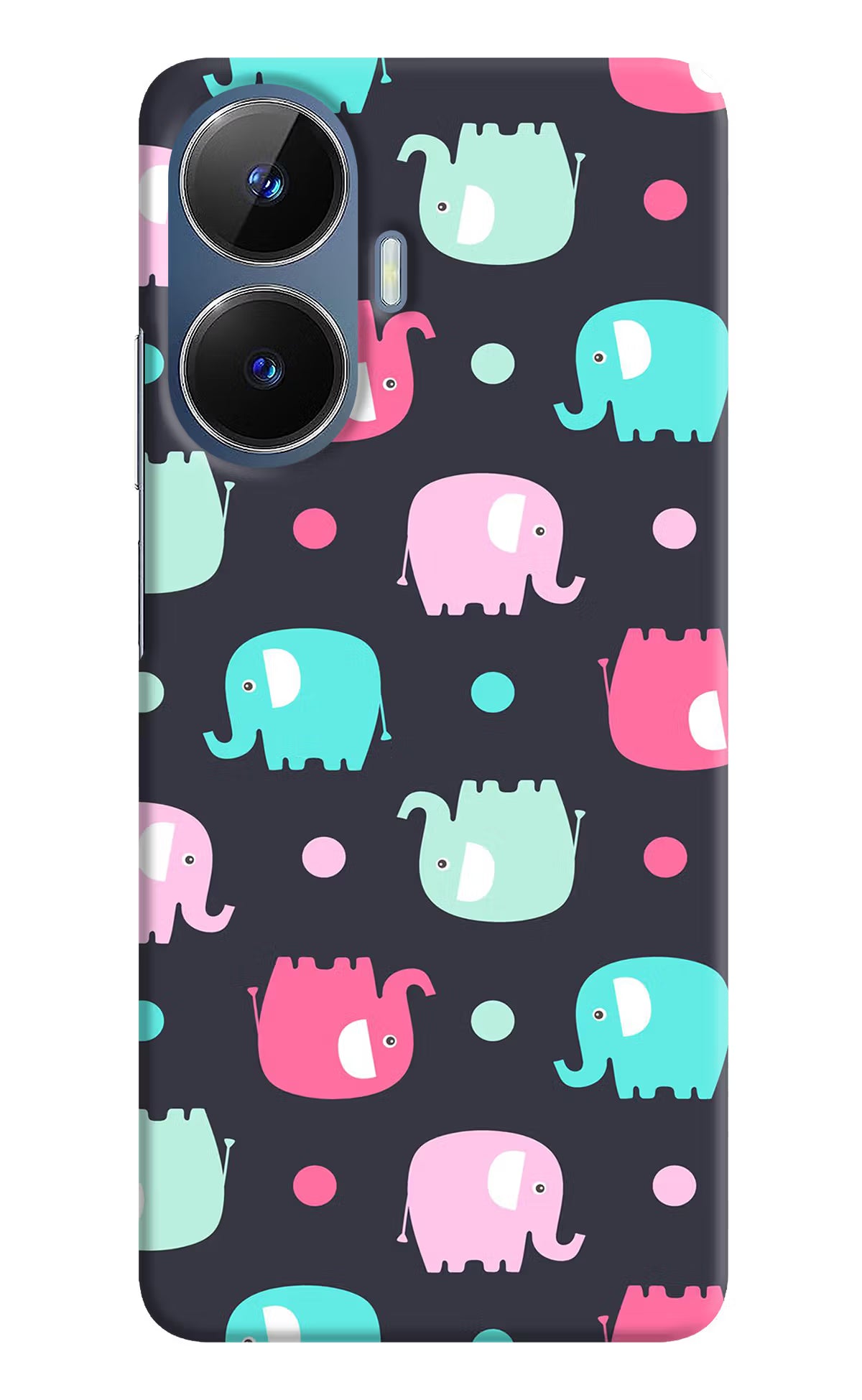 Elephants Realme C55/N55 Hard Case Back Cover by Casekaro