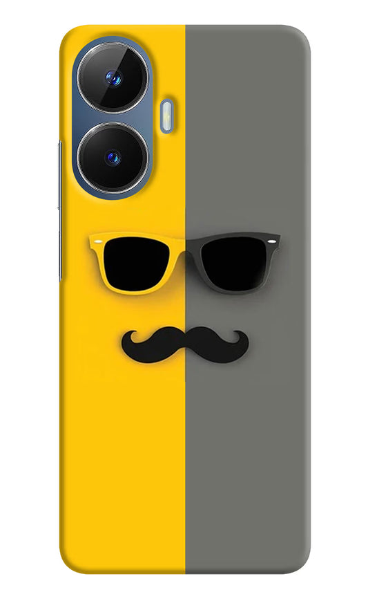 Sunglasses with Mustache Realme C55/N55 Hard Case Back Cover by Casekaro